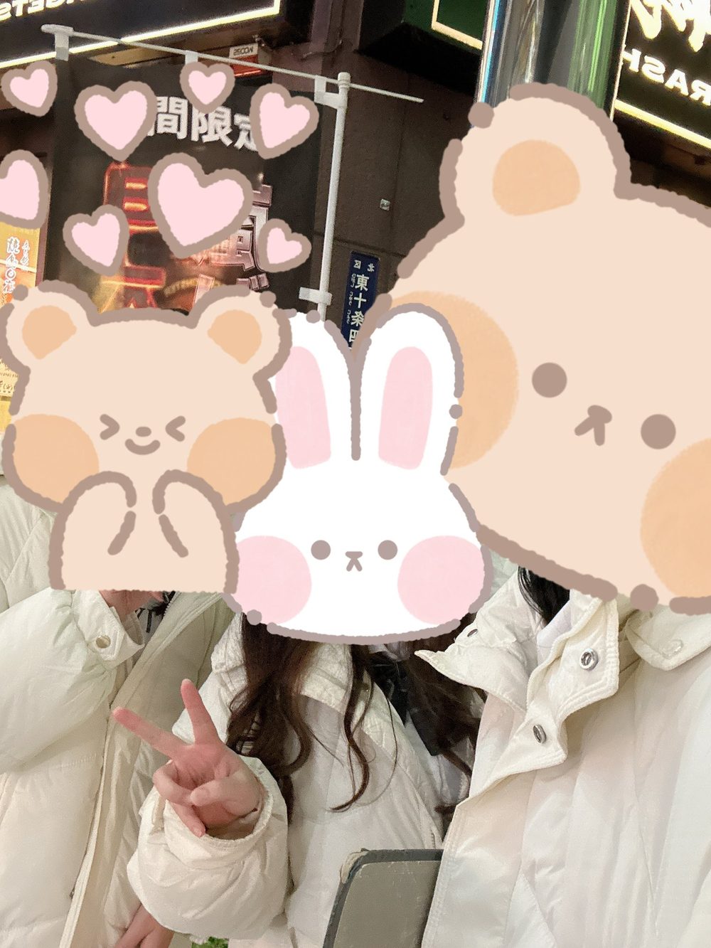 ふわふわ衣装のスタッフ